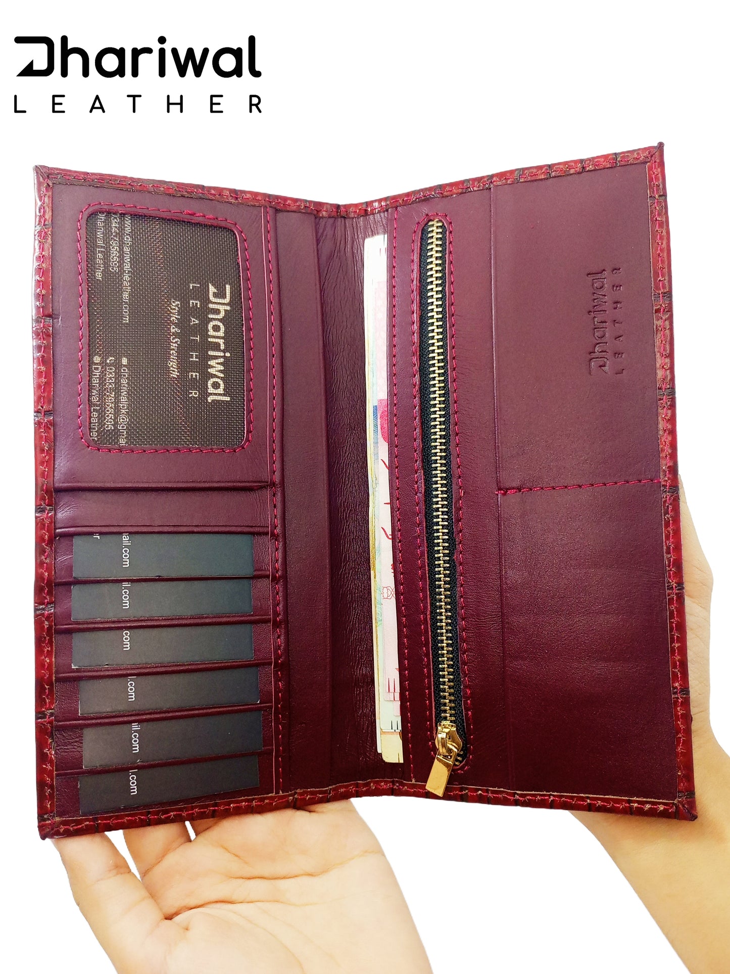 LONG Crocodile pattern Wallet