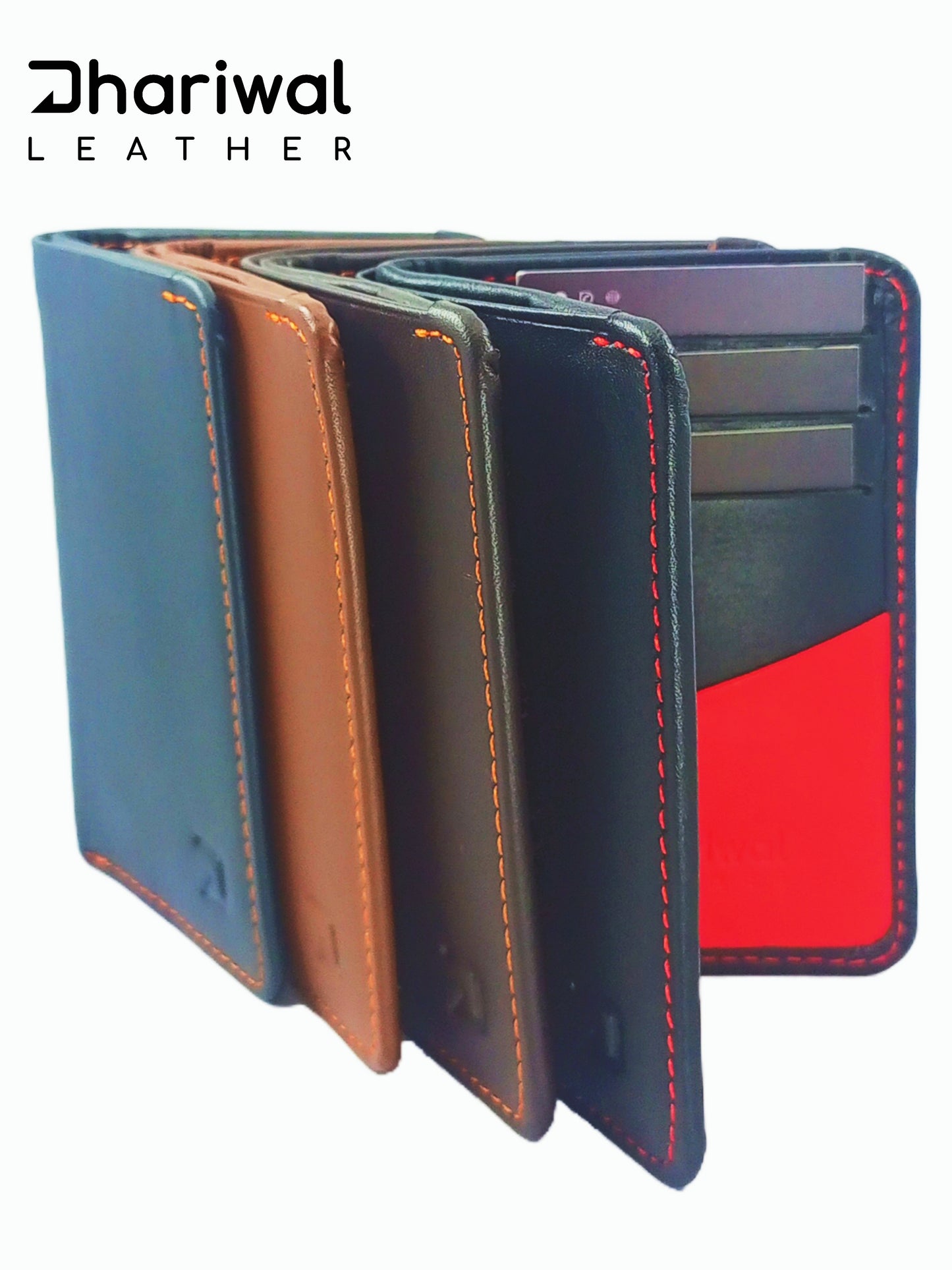 SLIM Aniline finished Multi Color Wallet.