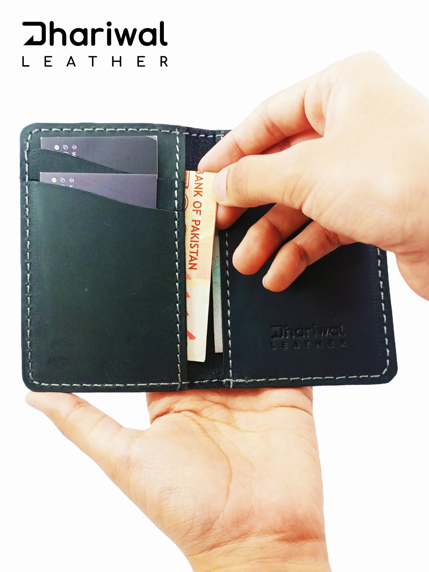 SLIM Pull-up Leather Wallet.