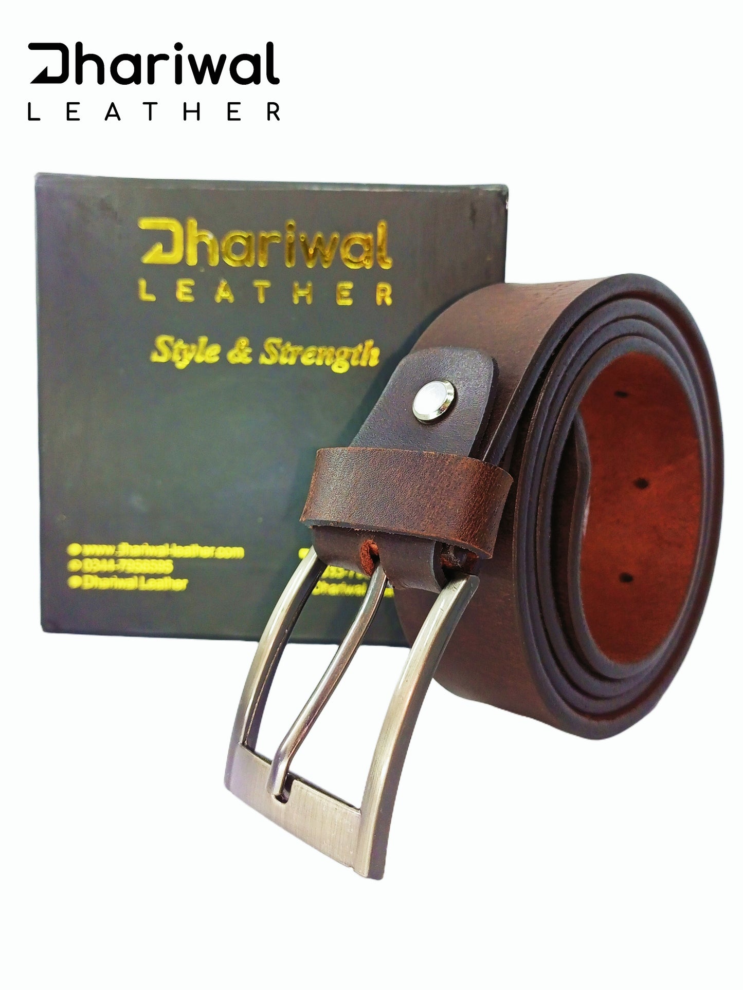 Dark Brown Regular 33mm DRESS Belt